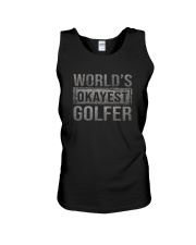 WORLD'S OKAYEST GOLFER Unisex Tank thumbnail
