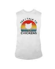 YEP I TALK TO CHICKEN Sleeveless Tee tile
