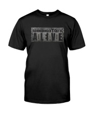 Funny Humor Joke Kitty Science Dead Alive Classic T-Shirt front