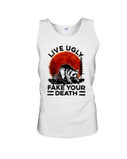 LIVE UGLY FAKE YOUR DEATH a Unisex Tank tile