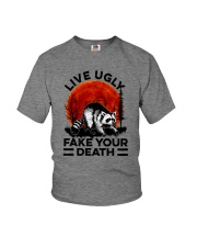 LIVE UGLY FAKE YOUR DEATH a Youth T-Shirt tile