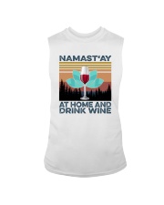 NAMAST'AY AT HOME AND DRINK WINE aaa Sleeveless Tee thumbnail