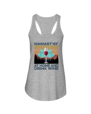 NAMAST'AY AT HOME AND DRINK WINE aaa Ladies Flowy Tank thumbnail