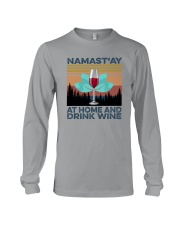 NAMAST'AY AT HOME AND DRINK WINE aaa Long Sleeve Tee thumbnail