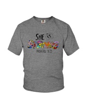 SHE IS STRONG PROVERBS Youth T-Shirt tile