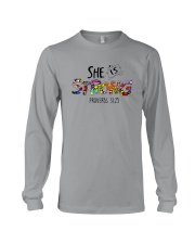 SHE IS STRONG PROVERBS Long Sleeve Tee tile