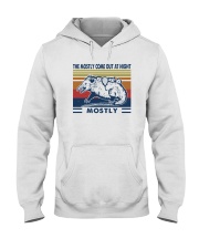 THEY MOSTLY COME OUT AT NIGHT MOSTLY Hooded Sweatshirt tile