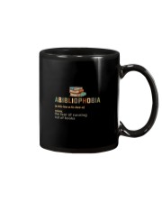 ABIBLIOPHOBIA THE FEAR OF RUNNING OUT OF BOOKS Mug tile