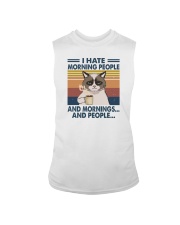 I HATE MORNING PEOPLE AND MORNING AND PEOPLE Sleeveless Tee tile
