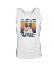 I HATE MORNING PEOPLE AND MORNING AND PEOPLE Unisex Tank tile