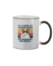 I HATE MORNING PEOPLE AND MORNING AND PEOPLE Color Changing Mug tile
