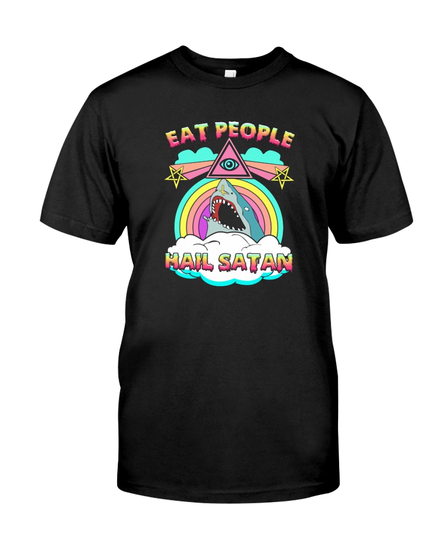 EAT PEOPLE HAIL SATAN Classic T-Shirt