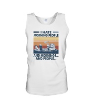 I HATE MORNING PEOPLE OTTER Unisex Tank tile