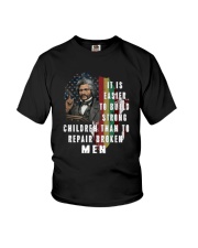 IT IS EASIER TO BUILD STRONG CHILDREN Youth T-Shirt thumbnail