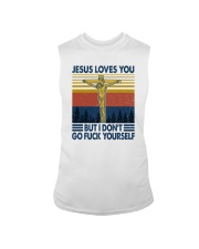 JESUS LOVES YOU BUT I DON'T Sleeveless Tee tile