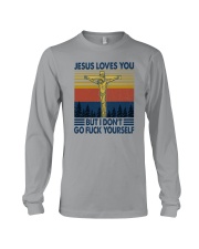 JESUS LOVES YOU BUT I DON'T Long Sleeve Tee tile