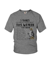 5 THINGS YOU SHOULD KNOW ABOUT THIS WOMAN CAT MOM Youth T-Shirt thumbnail