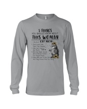 5 THINGS YOU SHOULD KNOW ABOUT THIS WOMAN CAT MOM Long Sleeve Tee thumbnail