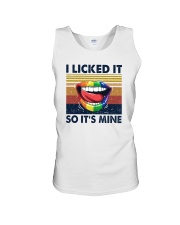 I LICKED IT SO IT'S MINE Unisex Tank tile