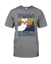 LLAMA I SMOKE I CHILL Classic T-Shirt front