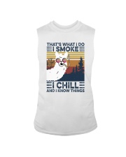 LLAMA I SMOKE I CHILL Sleeveless Tee tile