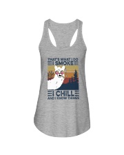 LLAMA I SMOKE I CHILL Ladies Flowy Tank tile