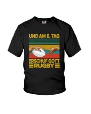 UND AM 8 TAG ERSCHUF GOTT RUGBY Youth T-Shirt thumbnail