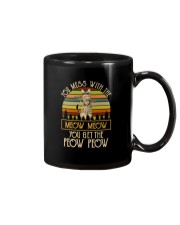 MESS WITH THE MEOW MEOW YOU GET THE PEOW PEOW VT Mug thumbnail