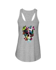 SKULL AND BUTTERFLIES Ladies Flowy Tank tile