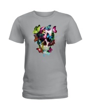 SKULL AND BUTTERFLIES Ladies T-Shirt tile