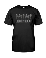 OLD GUY RULE ROCK GUITAR Classic T-Shirt front