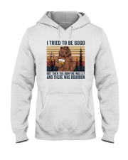 BONFIRE WAS LIT THERE WAS BOURBON Hooded Sweatshirt thumbnail