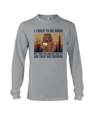 BONFIRE WAS LIT THERE WAS BOURBON Long Sleeve Tee thumbnail