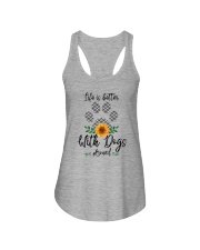 LIFE IS BETTER WITH DOGS AROUND Ladies Flowy Tank thumbnail