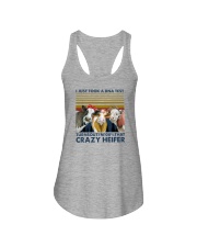I'M 100 PERCENT THAT CRAZY HEIFER Ladies Flowy Tank tile