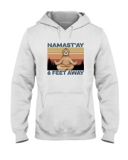 NAMAST'AY SIX FEET AWAY SLOTH YOGA Hooded Sweatshirt thumbnail