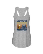 I LIKE BEER AND TRUCKS Ladies Flowy Tank tile