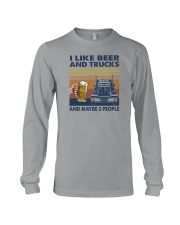 I LIKE BEER AND TRUCKS Long Sleeve Tee tile