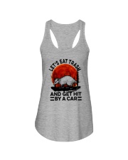 LET'S EAT TRASH AND GET HIT BY A CAR a Ladies Flowy Tank tile