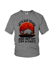 LET'S EAT TRASH AND GET HIT BY A CAR a Youth T-Shirt tile