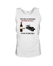 SOME GIRLS GO PONTOONING AND DRINK TOO MUCH Unisex Tank tile