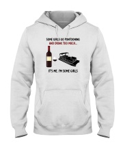 SOME GIRLS GO PONTOONING AND DRINK TOO MUCH Hooded Sweatshirt tile