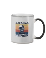 ABROHAM DRINKIN a Color Changing Mug tile