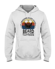 AWESOME DADS HAVE BEARDS AND TATTOOS Hooded Sweatshirt thumbnail