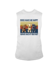 DOGS MAKE ME HAPPY VINTAGE Sleeveless Tee thumbnail