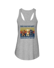 DOGS MAKE ME HAPPY VINTAGE Ladies Flowy Tank thumbnail