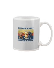 DOGS MAKE ME HAPPY VINTAGE Mug thumbnail