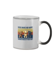 DOGS MAKE ME HAPPY VINTAGE Color Changing Mug thumbnail