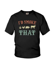 I'D SMOKE THAT BBQ WEED Youth T-Shirt thumbnail