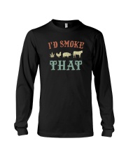 I'D SMOKE THAT BBQ WEED Long Sleeve Tee thumbnail